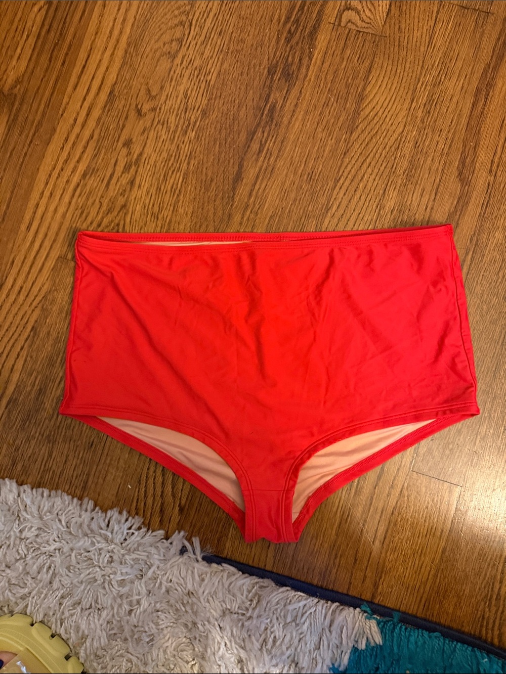 J. Crew high waist red Bikini Bottoms— Full coverage